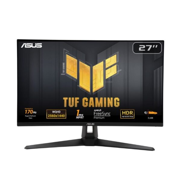 Monitor Asus TUF Gaming VG27AQA1A 27" WQHD 170Hz 1ms ELMB FreeSyncP ShadowBoost HDR