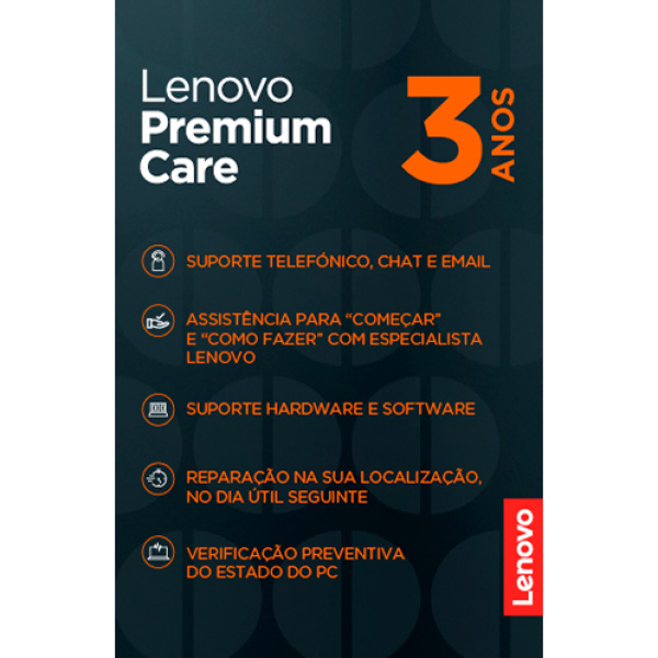 Serviço Suporte Lenovo Premium Care 3 anos