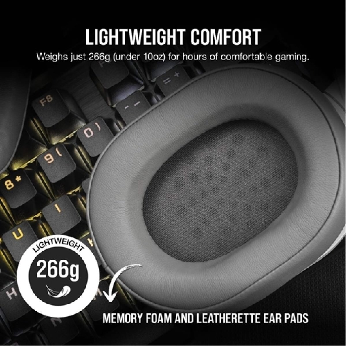 Headset Corsair HS55 7.1 Wireless Branco - Image 4