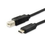 Cabo USB 2.0 Equip Tipo B > C Macho/Macho 1M Preto