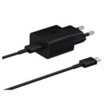 Carregador Samsung Fast Charger USB-C c/ cabo 15W Preto