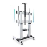 Suporte Móvel Tooq PARTENON 60" a 100" Máx. 100Kg Prateado - Image 5