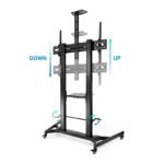 Suporte Móvel Tooq ZEUS 60" a 100" Máx. 100Kg Preto - Image 4