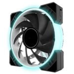 Ventoinha Eurotech 120MM RGB RING LED FICHA 3PIN+4PIN BLACK