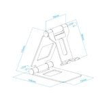 Suporte de Mesa Tooq Ajustável p/ Smartphone/Tablet Max. 10" Preto - Image 10