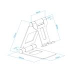 Suporte de Mesa Tooq Ajustável p/ Smartphone/Tablet Max. 10" Rosa - Image 6