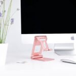Suporte de Mesa Tooq Ajustável p/ Smartphone/Tablet Max. 10" Rosa - Image 5