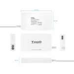 Carregador de Portátil Slim Tooq 100W 1x USB 9 Conectores Branco - Image 4