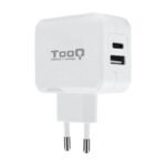 Carregador Tooq Duplo USB-C + USB-A 27W Branco - Image 2