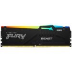 Memória RAM Kingston Fury Beast RGB 32GB (1x32GB) DDR5-5600MHz 2R CL36 Preta