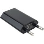 Carregador de Tomada Mini 1A 5W USB NanoCable Preto