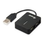 Hub EQUIP USB de viagem de 4 portas