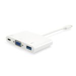 Cabo EQUIP Adaptador Type-C p/ VGA + USB M/F