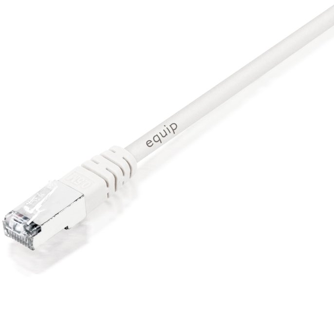 605512 Cabo de Rede EQUIP RJ45 S/FTP HF Cat.6 Branco 3m - Image 1