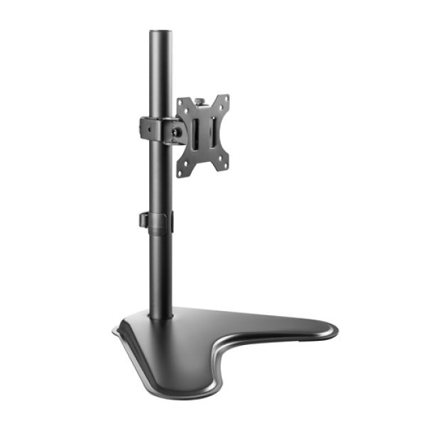 Suporte Mesa Stand Ajustável p/ Ecrã 13'- 32' Equip Inclinável/Giratório Preto