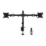 Suporte Mesa Articulado p/ 2 Ecrãs 13'/32' EQUIP Preto