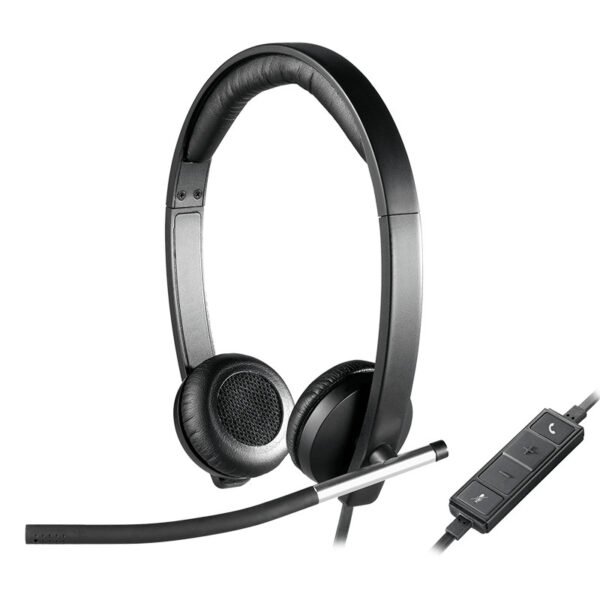 Headset Logitech H650e Stereo USB Preto