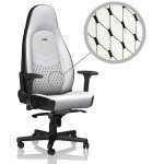 Cadeira noblechairs ICON PU Leather Branco / Preto