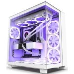 Caixa ATX NZXT H9 Flow Branca Vidro Temperado