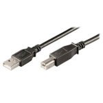 Cabo Ewent EC1003 USB 2.0 Type A Macho > Type B Macho 1m Preto