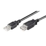 Cabo Extensão Ewent EC1014 USB 2.0 Type-A Macho para Type-A Fêmea 5m Preto