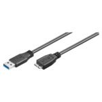 Cabo Ewent EC1015 USB 3.0 Type A Macho > Micro USB Macho 1m Preto