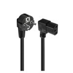 Cabo Alimentação Schuko para IEC C13 90°, 1.80m