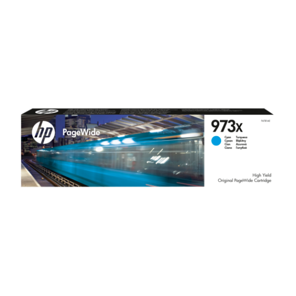 Toner HP PageWide Original 973X Ciano de Elevado Rendimento