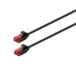 Cabo de Rede Ewent IM1045 CAT.6 U/UTP Slim 100% Cobre 1.5m Preto