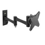 Suporte de Parede Tooq Tilt e Giratório 3 Pivots 13' a 27' Max. 15kg Preto