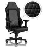 Cadeira Noblechairs HERO PU Leather Preto / Branco Platina