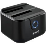 Dock Tooq para 2x SATA 2.5/3.5 OTB - USB 3.0 Preto