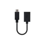 Nanocable USB 2.0, 0.15m cabo USB 0,15 m USB C USB A Preto