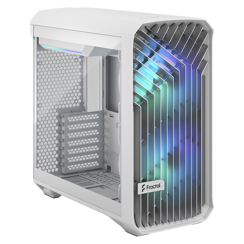 FD-C-TOR1C-05 Caixa E-ATX Fractal Design Torrent Compact RGB Branca Tempered Glass Clear Tint - Image 1