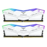 Memória RAM Team Group Delta RGB 32GB (2x16GB) DDR5 6800MHz CL34 Branca