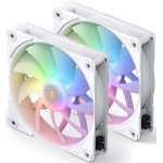 Ventoinha Jonsbo ZF120 PWM-ARGB Branco 120mm (Pack 2)