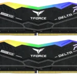 Memória RAM Team Group 32GB (2x16GB) DDR5 5600MHz Delta Preto RGB CL32