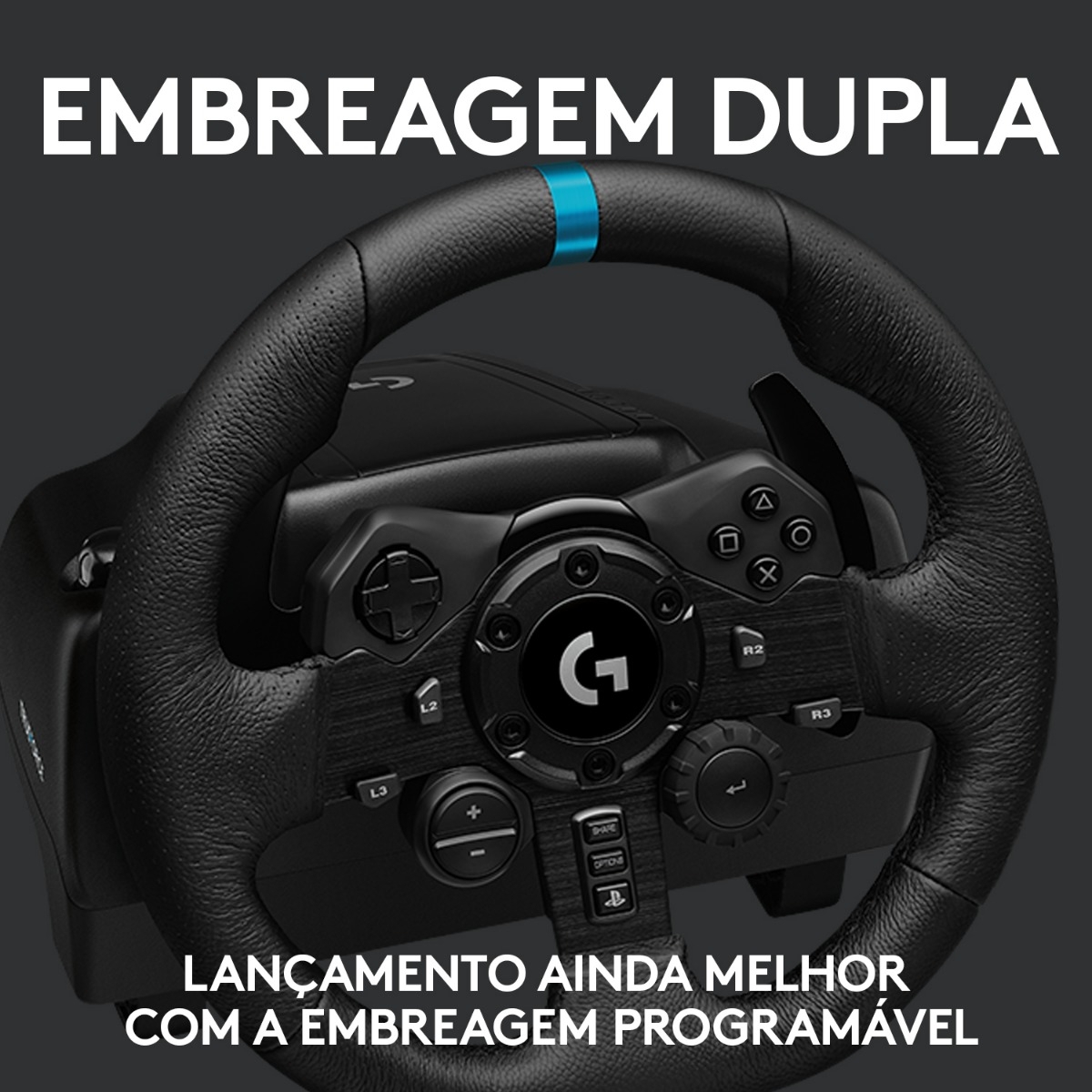 VOLANTE LOGITECH G923 TRUE FORCE PRETO