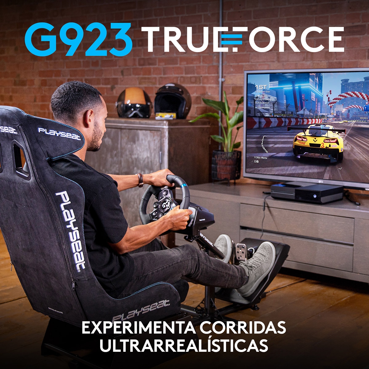 Volante Logitech G923 TRUEFORCE para Xbox, PlayStation y PC