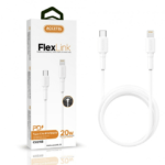 Cabo ACCETEL CU2193 PD 20W TPE Tipo-C Para Lightning Fast Charging (1M) Branco