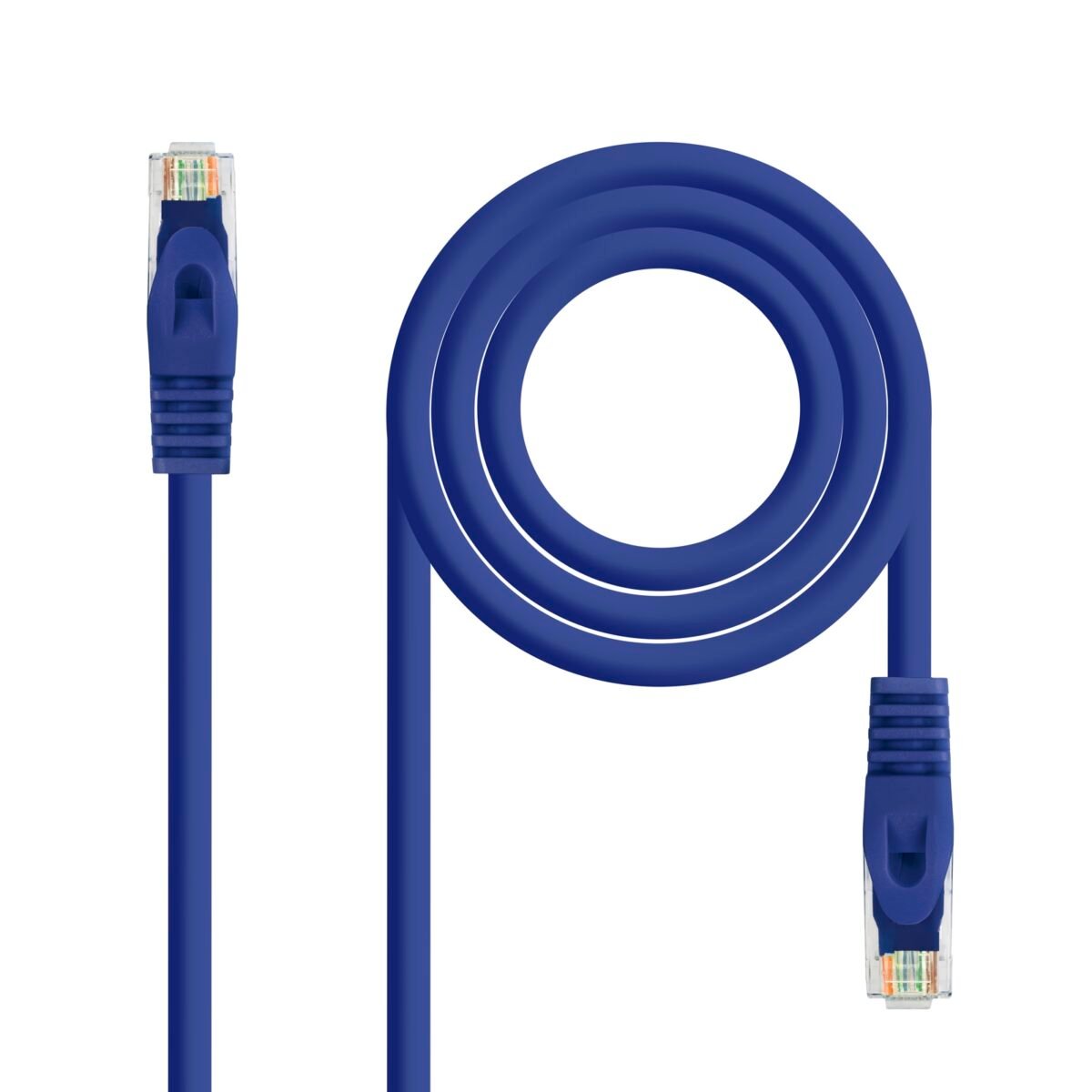 Cabo de Rede Nanocable RJ45 LSZH CAT.7 600MHZ SFTP AWG26 30 CM Azul - Image 1