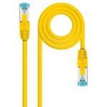 Cabo de Rede Nanocable RJ45 LSZH CAT.7 600MHZ SFTP AWG26 30 CM Amarelo