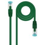 Cabo de Rede Nanocable RJ45 LSZH CAT.7 600MHZ SFTP AWG26 2 M Verde