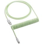 Cabo Coiled CableMod Classic para Teclado USB A - USB Type C 150cm - Lime Sorbet