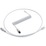 Cabo Coiled CableMod Pro para Teclado USB A - USB Type C 150cm - Glacier White