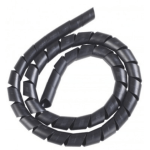 Tubo para Arrumação de Cabos LTC Cable Tube Preto 2 Metros