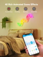 Paineis de Luz Led Triangulares Govee H6067 Glide Triangle RGB - Image 3