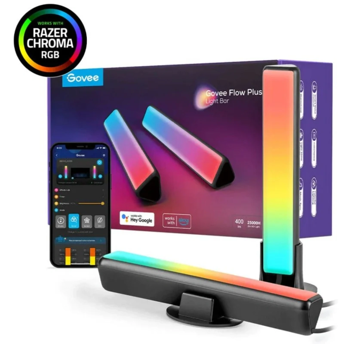 Barra de luz LED Govee H6056 Flow Plus Light Bars WiFi + Bluetooth RGB - Image 1
