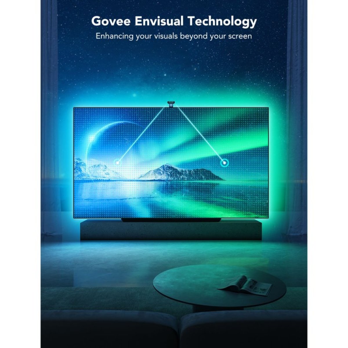 Govee H605C Envisual TV Backlight T2 RGB Smart LED Strip para TVs - Image 7