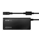 AISENS ASLC-65WAUTO-BK adaptador e transformador Interior 65 W Preto